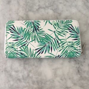 Mahina Tropical Leaf Print Wallet NWOT